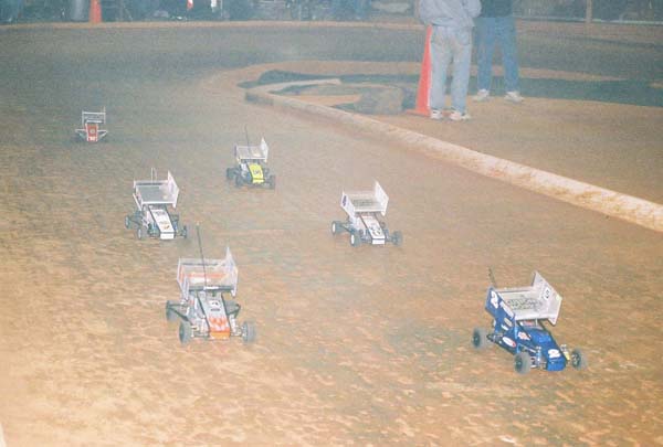 Sprint Cars on the starting grid  Photo by  Danny Southard